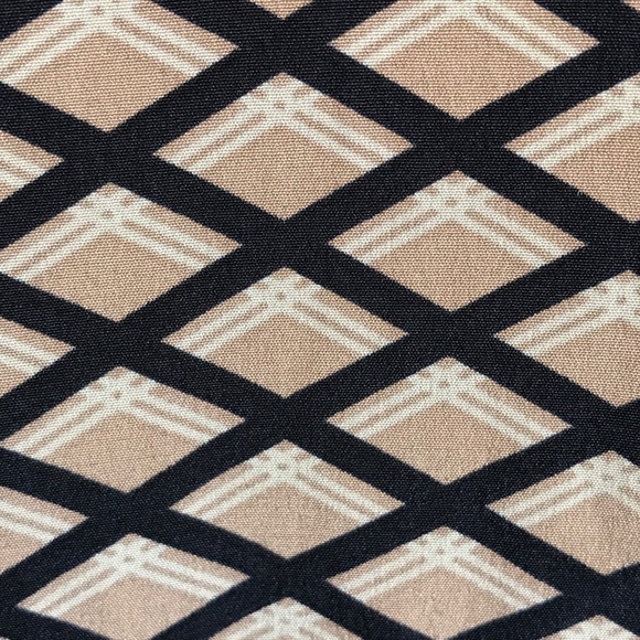 TORY BURCH Velda Tunic Silk Long Sleeve Blouse Black Tan Women’s Plus Size 14 - Picture 6 of 16